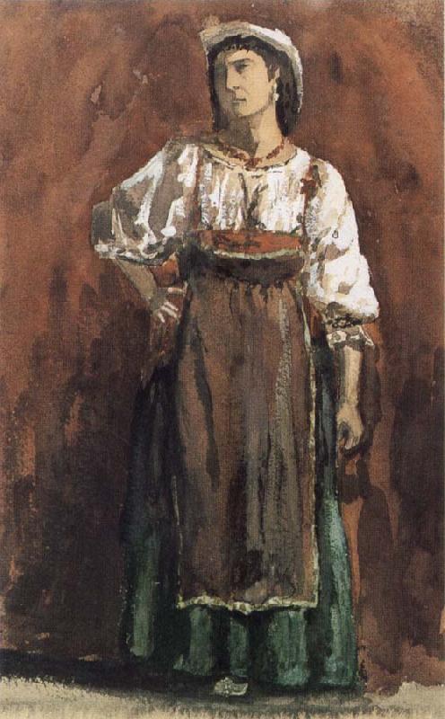 William Stott of Oldham Italian Woman oil painting image